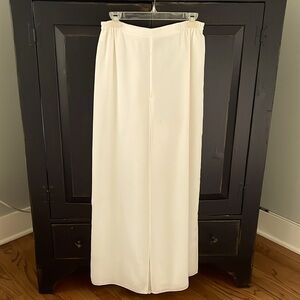 Holiday perfect pants/skirt with flowy over layer and pull on elastic waist